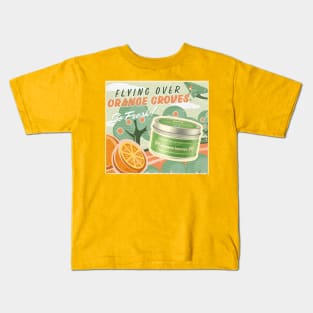 Flying Over Orange Groves by Magic Candle Company Kids T-Shirt